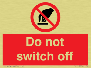 Do not switch off 
